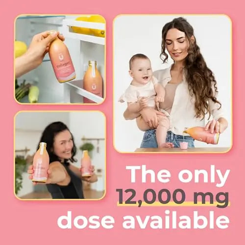 Collagen Supplements for Women, Highest-Dose 12000mg Liquid Collagen Peptides, Bovine Collagen Healu Au supplements