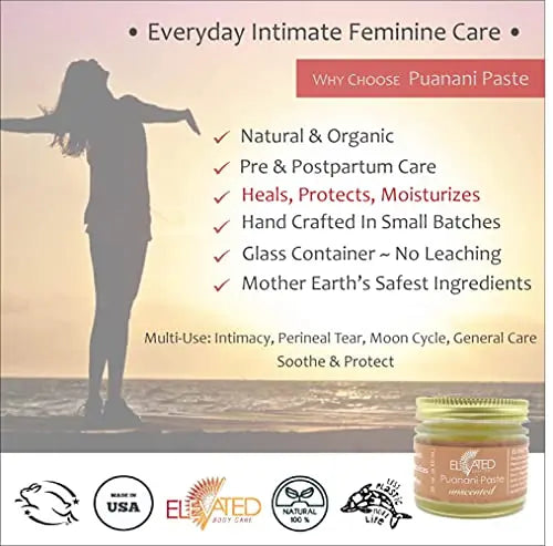 ELEVATED Puanani Paste - Vulva Balm | Postpartum - Perineal Balm | Moisturizing Vulva Cream Taylors Au supplements