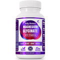 Folona Magnesium Glycinate with Vitamin B6 Research Proven to Enhance Absorption, 1350mg Fully Chelated - Supports Sleep, Stress Relief, Energy, Muscle Cramps - Gluten Free, NonGMO, 180 Vegan Capsules FOLONA Au supplements