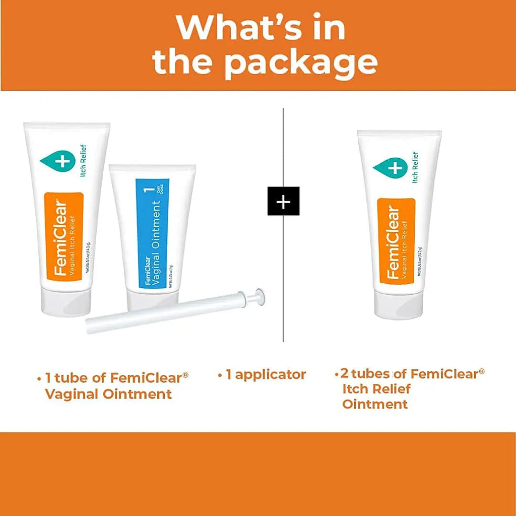 FemiClear 1-Day Yeast Infection Treatment & Vaginal Itch Relief Ointment - Fast Relief Bundle (Pack of 2) FemiClear Au supplements