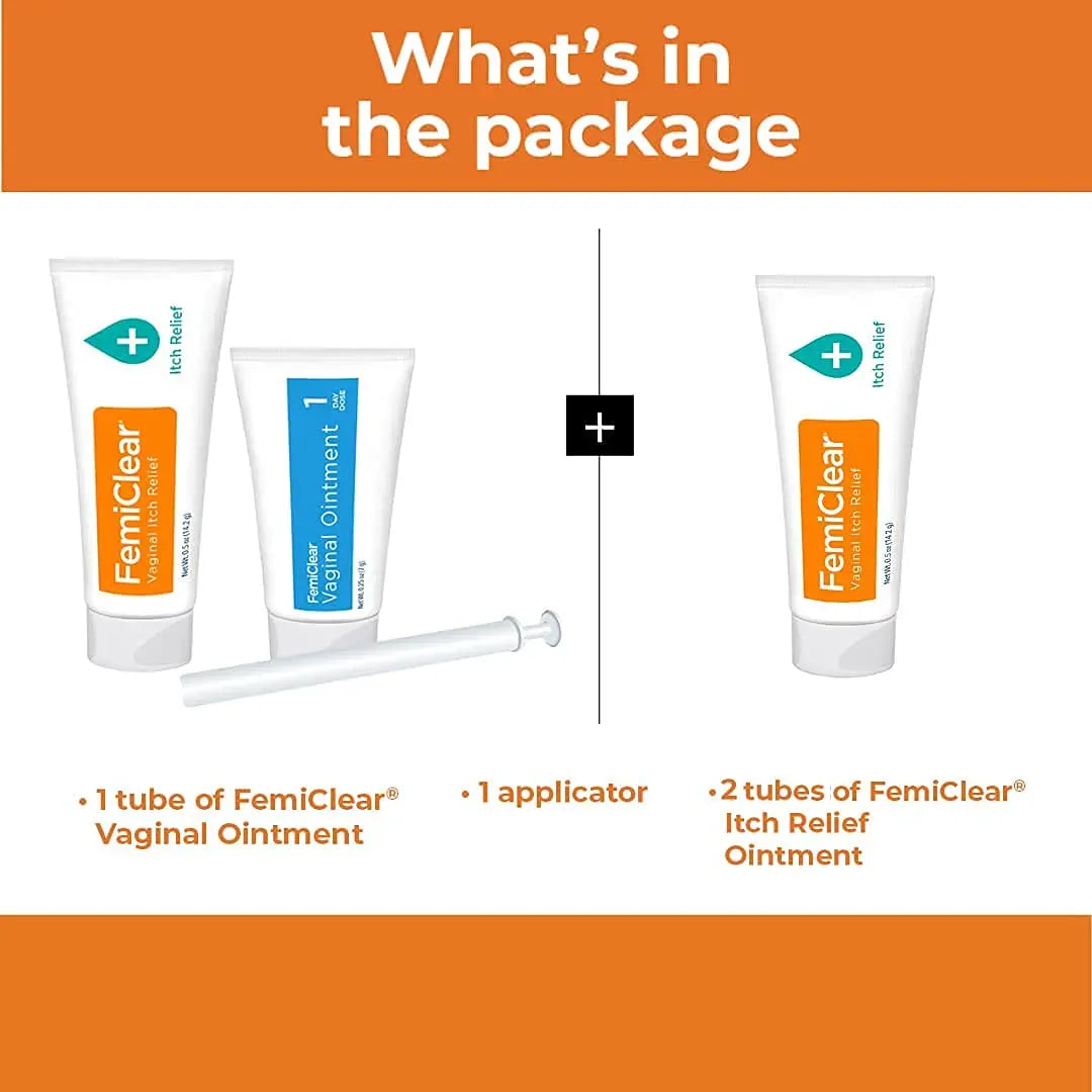 FemiClear 1-Day Yeast Infection Treatment & Vaginal Itch Relief Ointment - Fast Relief Bundle (Pack of 2) FemiClear Au supplements