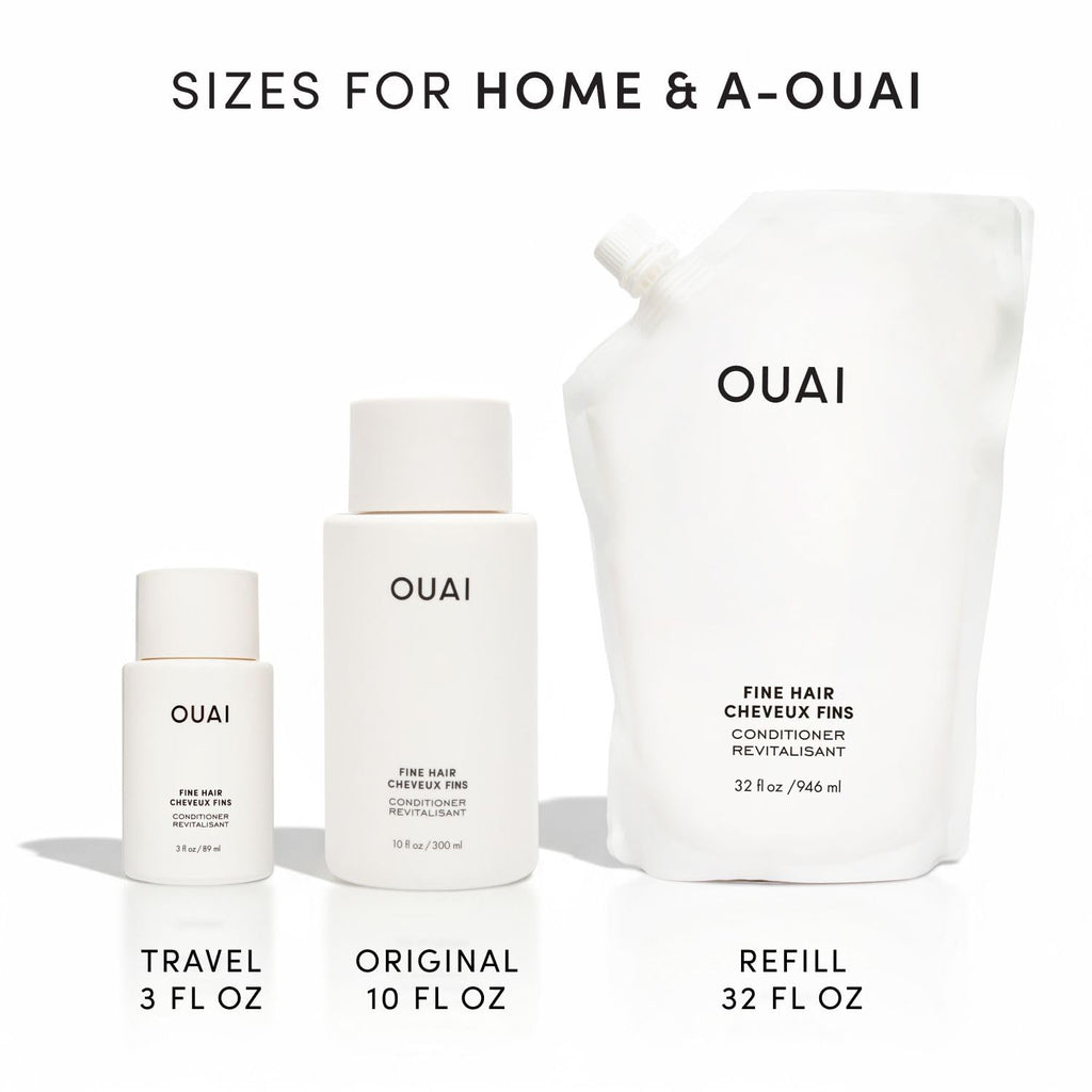 OUAI Fine Hair Conditioner Travel Size - Volumizing Conditioner for Fine Hair with Keratin, Biotin & Chia Seed Oil - Adds Softness, Bounce & Volume - Free from Parabens, Sulfates & Phthalates (3 Oz) OUAI Au supplements