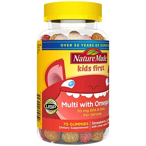 Nature Made Kids First Multivitamin with Omega-3, Kids Gummy Multivitamins with Vitamins and Minerals for Nutritional Support, 70 Gummies Nature Made Au supplements