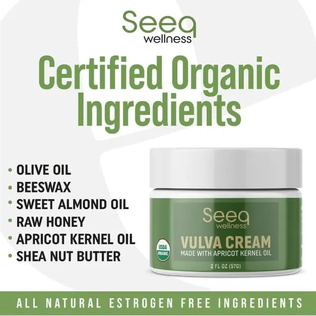 Seeq Wellness Organic Vulva Balm, Intimate Skins Care, Menopause Support, Relieves Feminine Seeq Wellness Au supplements