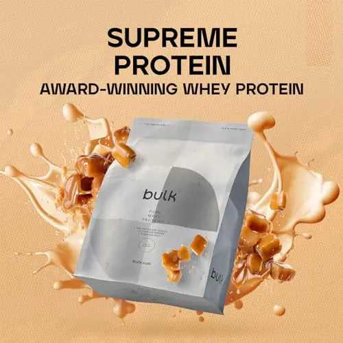 Bulk Pure Whey Protein Powder Shake, Salted Caramel, 500 g, Packaging May Vary Bulk Au supplements