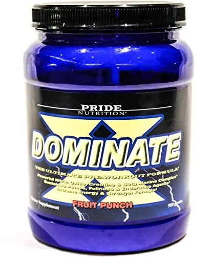 #1 Pre Workout - Dominate X 500g- Best Nitric Oxide & Creatine Pre-Workout Formula Pride Nutrition Au supplements