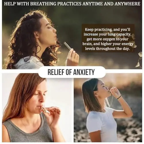 Mariscal Anxiety Breathing Necklace - Rose Gold Anti Anxiety Necklace Breathing for Women and Men Mariscal Store Au supplements