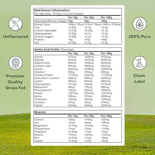 100% Pure Collagen Powder Protein Peptides - General Healthcare 300g Supplement General Healthcare Au supplements