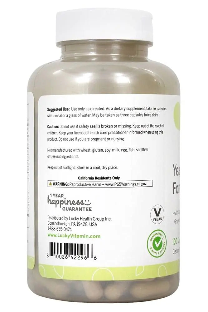 Lucky Vitamin - Yeast-Defense Formula - 180 Veg Capsules Lucky Vitamin Au supplements