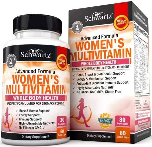 Multivitamin for Women with Vitamin D3 - Multivitamins for Bone Breast Skin Joint BioSchwartz Au supplements