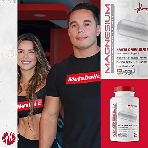 Metabolic Nutrition Magnesium, 650mg per Serving, Non-GMO, Vegan, Gluten Free Metabolic Nutrition Au supplements