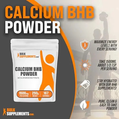 BulkSupplements.com Calcium BHB Powder - Beta-HydroxyButyrate Powder, BHB Supplement BULKSUPPLEMENTS.COM Au supplements
