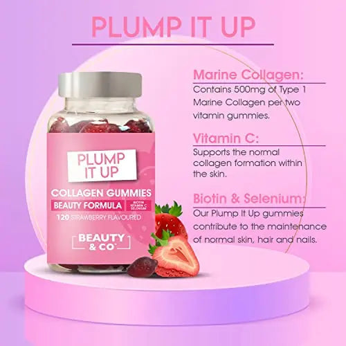 Beauty & Co Collagen Gummies by - 120 Marine Collagen Gummies with Biotin, Vitamin C & Selenium (120) Beauty & Co Au supplements