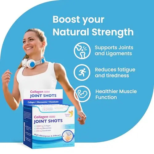 Swedish Nutra Collagen 10000 Joint Shots | High Strength Type 1, 2 & 3 Collagen for Body, Joints & Ligaments Swedish Nutra Au supplements