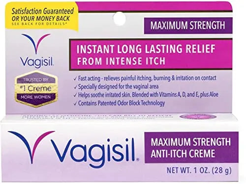 Vagisil Medicated Anti-Itch Creme Maximum Strength - 1oz, Pack of 5 Vagisil Au supplements