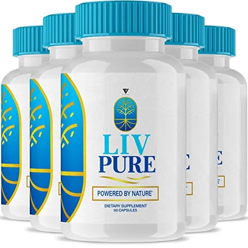 (5 Pack) Liv Pure Pills, Livpure Liver Detox Cleanse Management Capsules Advanced Formula Fyvus Au supplements