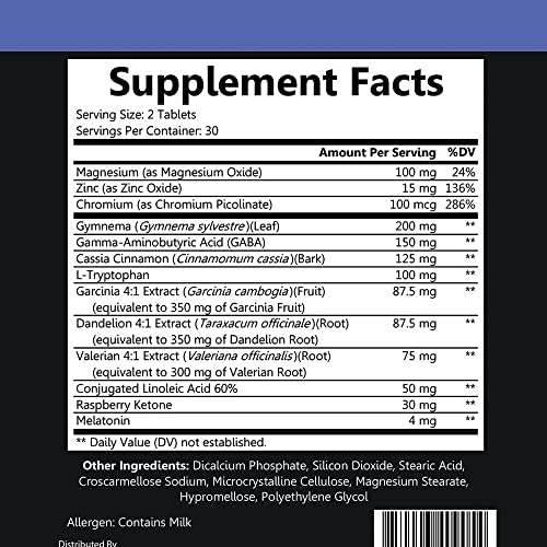 Garcinia Cambogia PM Weight Loss Sleep, All Natural Supplement w/Valerian Root & Melatonin Angry Supplements Au supplements