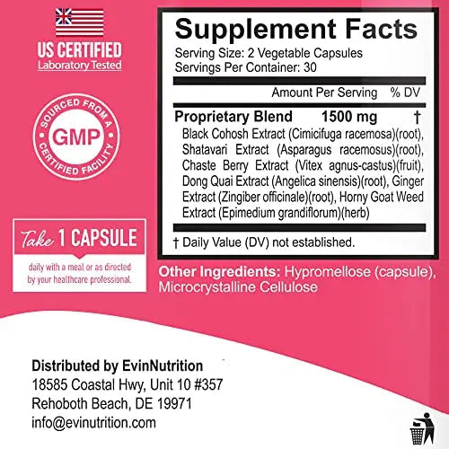 Evinutrition Estrobalance Capsule for Women - Menopause Mood and Energy Support Evinutrition Au supplements