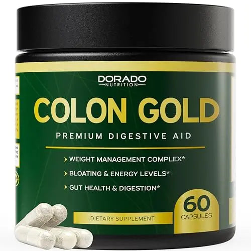 Colon Cleanse and Gut Detox for Weight Management & Digestive Support - Cascara Sagraoda DORADO NUTRITION Au supplements