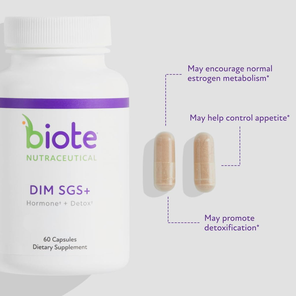 Biote Nutraceuticals - DIM SGS + - Hormone + Detox (60 Capsules) Biote Au supplements