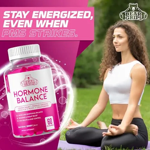 Hormone Balance for Women - PMS Relief Gummies and Bloating Relief for Women Bear Grips Au supplements