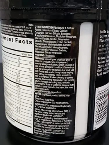 BEYOND RAW LIT AF | Advanced Formula Clinical Strength Pre-Workout Powder | Contains BEYOND RAW Au supplements