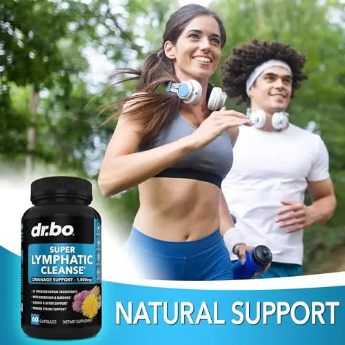 Lymphatic Support Herbal Supplement with Echinacea & Ginger - For Lymph Drainage & Detox DR. BO Au supplements