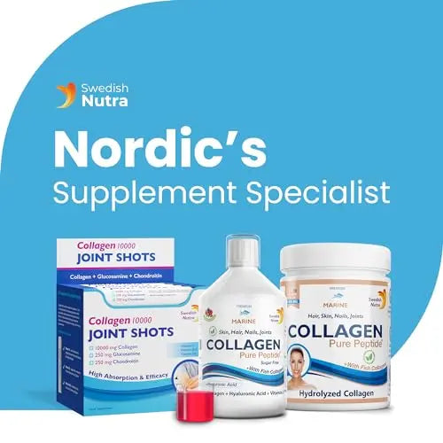 Swedish Nutra Liquid Marine Collagen - Sugar Free Berry Flavour | Minimize Fine Lines, Wrinkles & Improve Skin Elasticity Swedish Nutra Au supplements