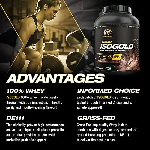 PVL ISO Gold – Grass Fed - Premium Isolate 100% Whey Protein Shake - Orange Krush'd - 908 g PVL Au supplements