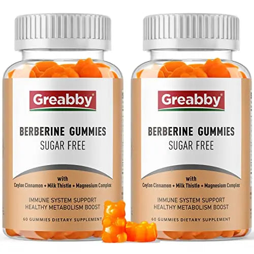 GREABBY Berberine Gummies 1200mg with Ceylon Cinnamon, Milk Thistle & Magnesium GREABBY Au supplements