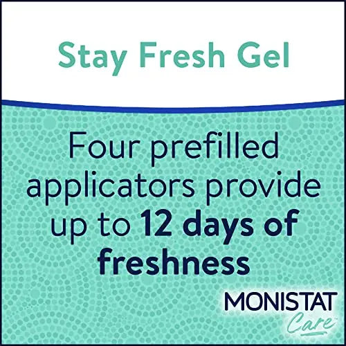 Monistat Stay Fresh Gel, Odor Eliminating Gel for Feminine Care, Fragrance Free Vaginal Gel, Prefilled Monistat Au supplements