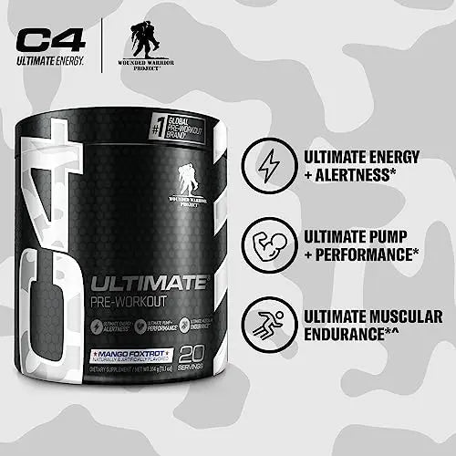 Cellucor C4 Ultimate x WWP Pre Workout Powder Mango Foxtrot - Sugar Free Preworkou Cellucor Au supplements