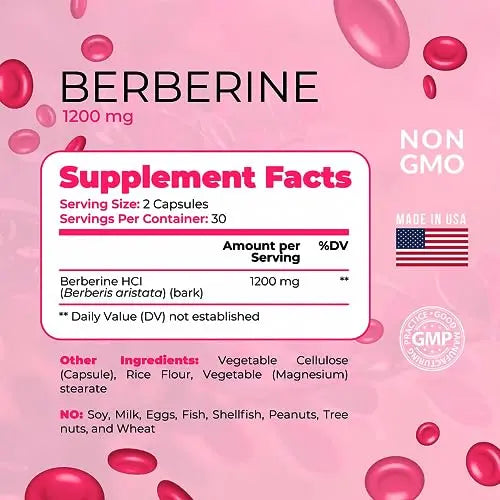 Coshisensu Berberine HCI 1200mg - Premium Berberine Supplements - 60 Capsules Coshisensu Au supplements