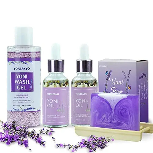 Yoni Wash Yoni Oil Yoni Soap Set, 5.29oz Yoni Soap Bar, 2 * 30ml Feminine Oil, 6.7 fl.oz Feminine Wash yonisayo Au supplements