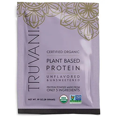 Truvani Organic Vegan Protein Powder Unflavored - 20g of Plant Based Protein, Organic Truvani Au supplements