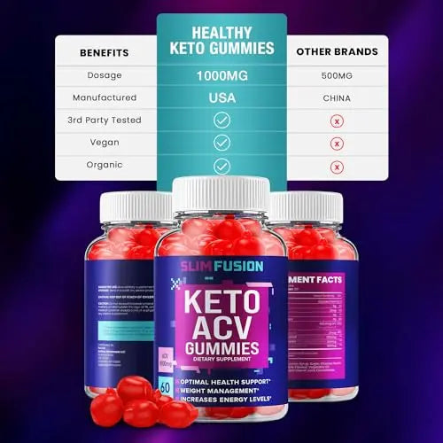 Slim Fusion Keto ACV Gummies - Keto SlimFusion ACV Advanced Formula Plus Apple Cider Rillvo Au supplements