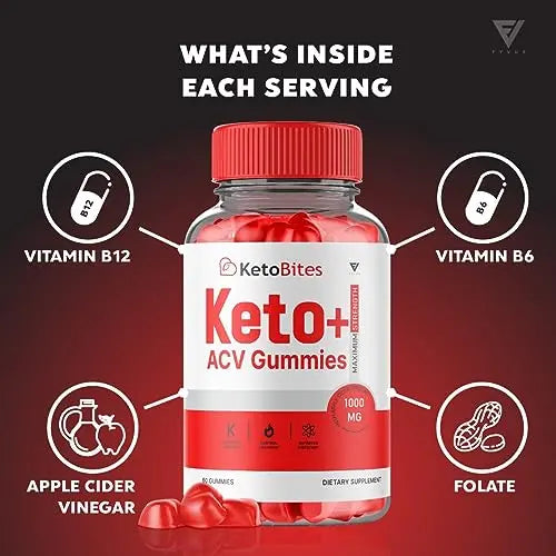 (2 Pack) Keto Bites ACV Gummies, KetoBites Keto ACV Gummies Advanced Weight Loss Fyvus Au supplements