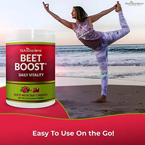 BEET BOOST for Stamina by NutriGardens - Increase Endurance & Circulation – Concentrated Beet Boost Au supplements