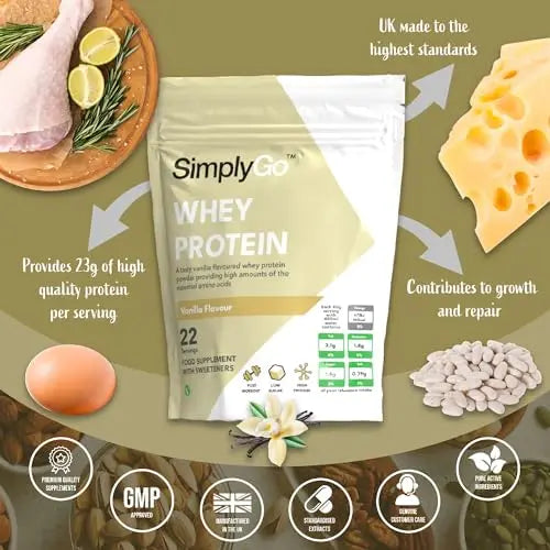 SimplyGo Whey Protein Powder | 900g | Simply Add 30g to Water, Juice or Shakes Simply Supplements Au supplements