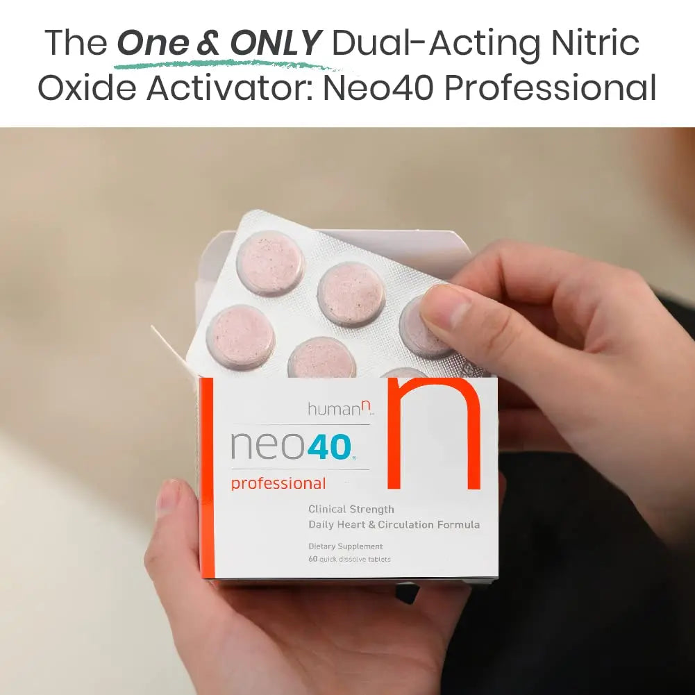 Neo40 Professional - Nitric Oxide Booster with Methylfolate - Natural Blood Pressure humanN Au supplements