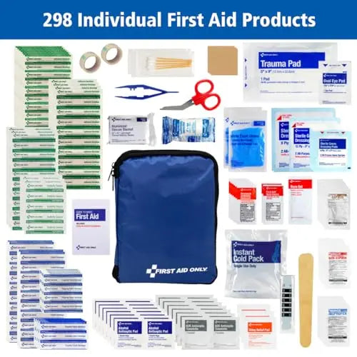 First Aid Only 442 All-Purpose Emergency First Aid Kit for Home, Work, and Travel First Aid Only Au supplements