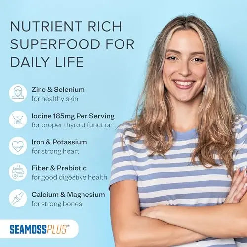 Power By Naturals Sea Moss Plus - USDA Certified Organic Wildcrafted Irish Seamoss Power By Naturals Au supplements