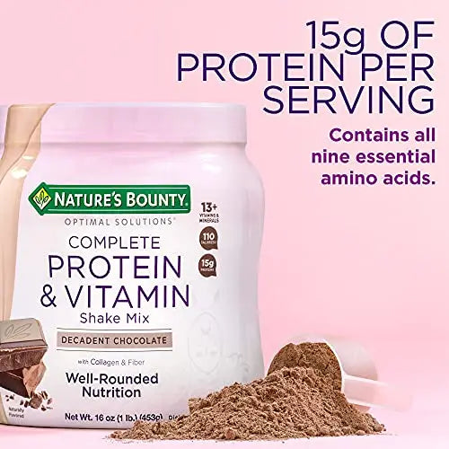 Nature's Bounty Complete Protein & Vitamin Shake Mix with Collagen & Fiber, Contains Vitamin C Nature's Bounty Au supplements