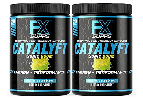 FX Supps Catalyft Pre-Workout Powder Drink for Men & Women, Sonic Boom | Dietary FXSUPPS Au supplements