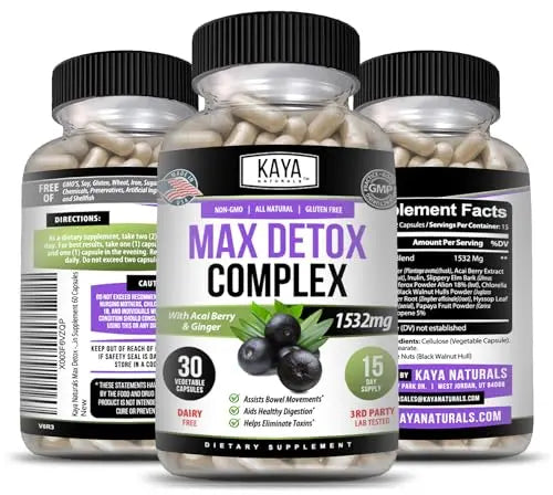 Kaya Naturals - Max Detox - 100% Natural, Healthy, Safe & New, Pure Herbal Ingredients Kaya Naturals Au supplements