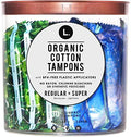 L. Organic Cotton Regular and Super Absorbency Compact Tampons Multipack 30 Count L. Au supplements