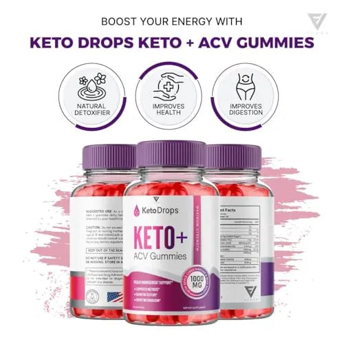 (5 Pack) Keto Drops ACV Gummies, Ketodrops Keto ACV Gummies Advanced Weight Loss Fyvus Au supplements