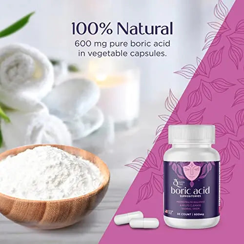 Queen Care - Boric Acid Suppositories, Boric Acid Suppositories for Feminine Care, Safe & All-Natural pH Queen Care Au supplements