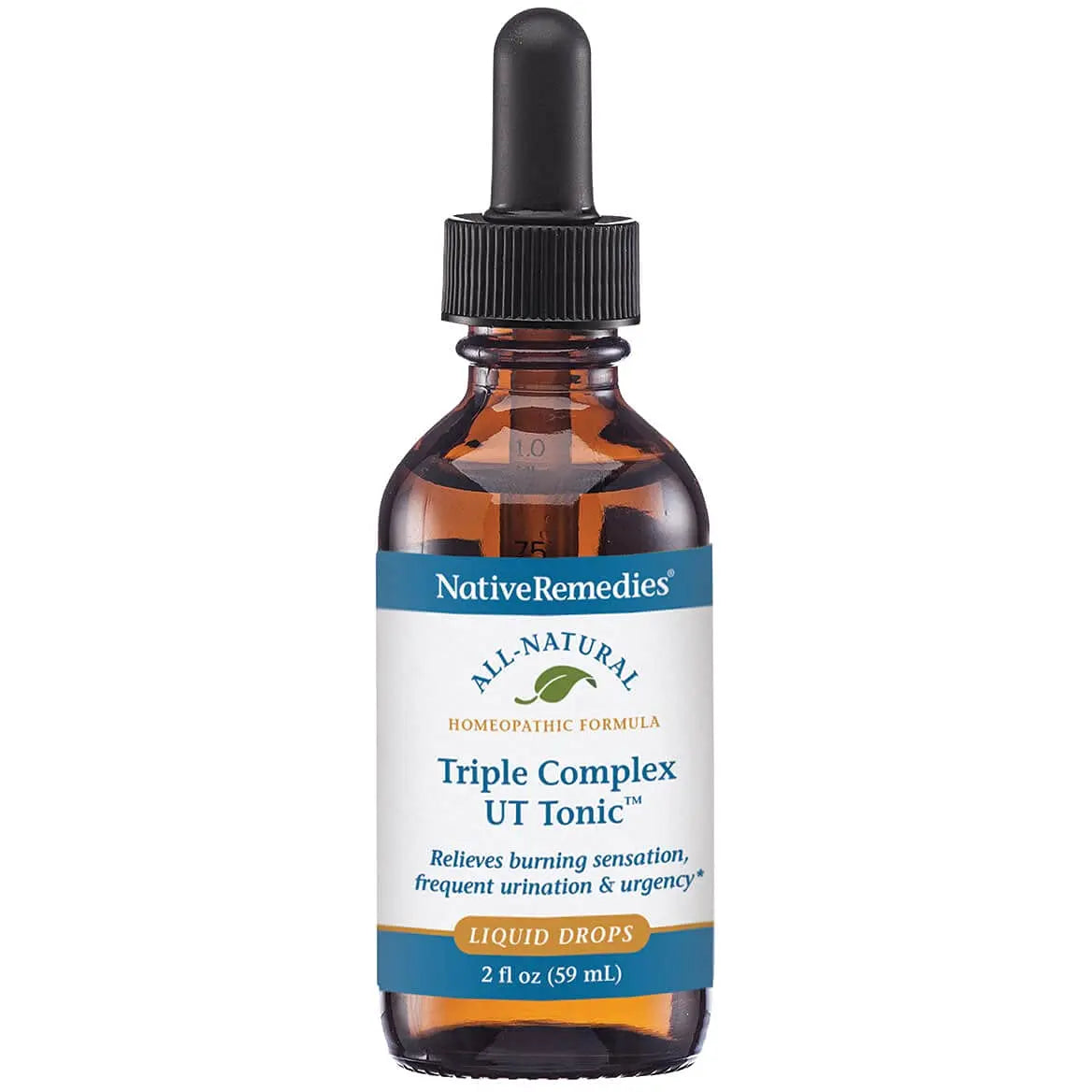 Native Remedies Triple Complex UT Tonic - Natural Homeopathic Formula to Relieve Bladder Irritation, Burning Sensation, Frequent Urination and Urgency - 59 mL Native Remedies Au supplements
