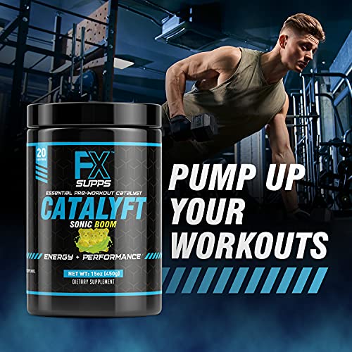 FX Supps Catalyft Pre-Workout Powder Drink for Men & Women, Sonic Boom | Dietary FXSUPPS Au supplements